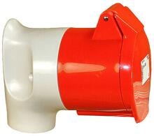Walther Werke MONDO Winkelkupplung, 16A, 5P, 6h, 400V , IP44, rot (316)