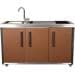 Stengel MO 150 Miniküche Outdoor, Kühlschrank mit Gefrierfach, Induktionskochfeld, Spüle