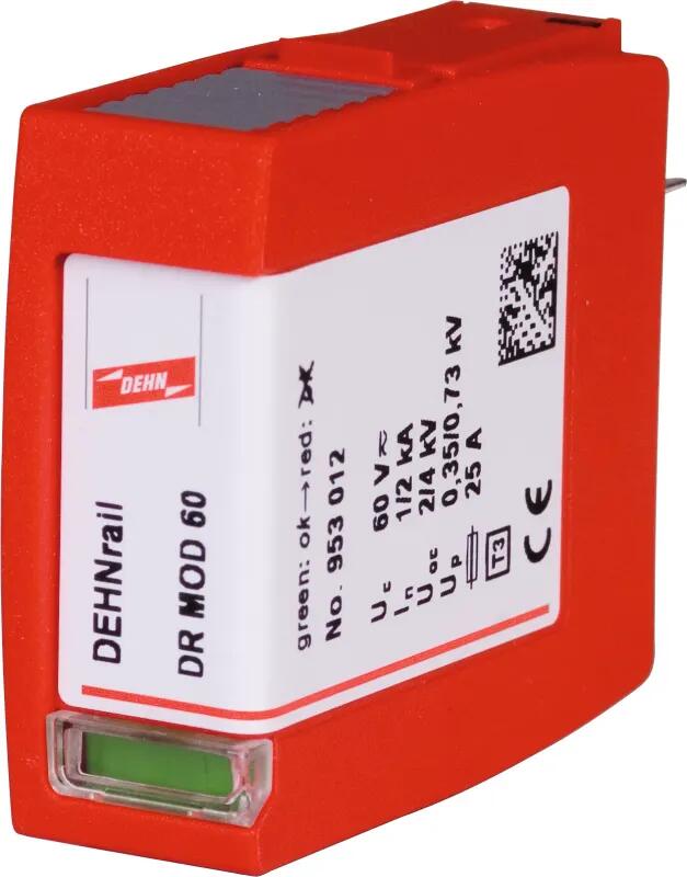 Dehn DR MOD 60 Überspannungsableiter Typ 3 Schutzmodul 2-polig 60V für DEHNrail M (953012)