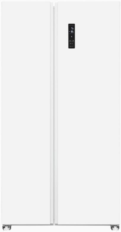 Exquisit SBS46-040D Stand Side-by-Side Kombination, 91 cm breit, 442 L, NoFrost, weiß
