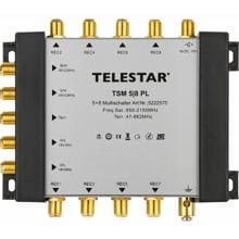 Telestar TSM 5/8 PL Multischalter mit vergoldeten Anschlüssen, 5 auf 8 (5222570)