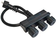 EVN IP44-Stecksystem, 12-24V, 3-fach Verteiler, 0,2m (044139)