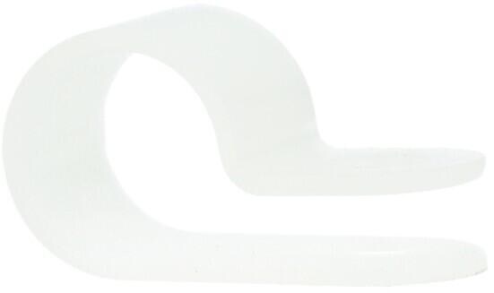 Hellermann Befestigungsschelle für Kabelbefestigung, 9,5mm, natur (211-60059)