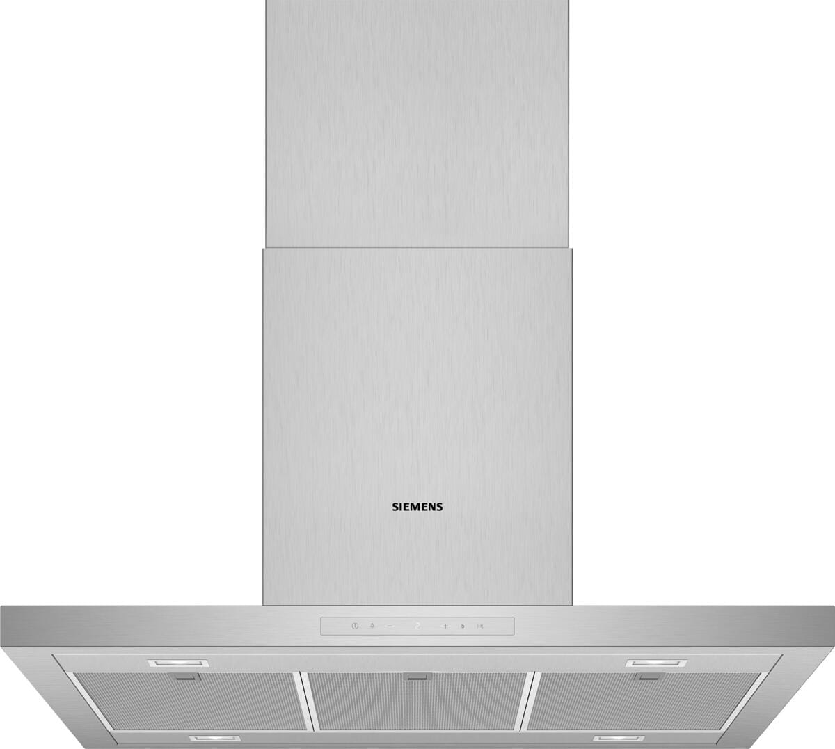 Siemens LF97BCP50 iQ500 EEK: A Inselhaube, 90 cm breit, Ab-/Umluft, touchControl, Edelstahl