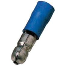 Intercable ICIQ2RST isolierter Rundstecker, 1,5-2,5mm², 5mm, blau, 100 Stück (180906)