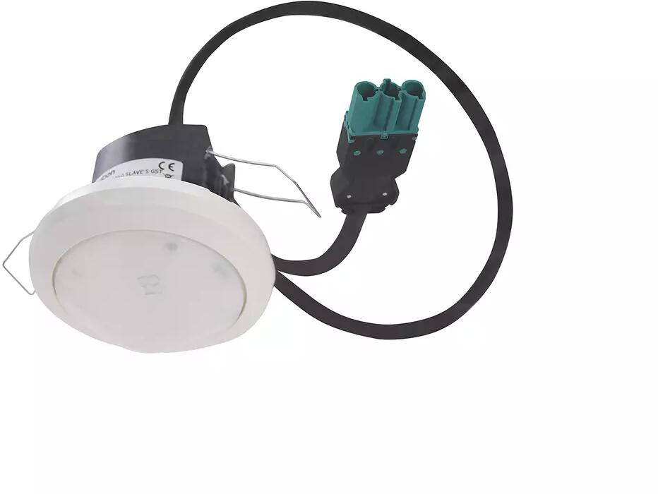 Theben theRonda S360 Slave S GST Präsenzmelder (PIR) Deckenmontage innen, 360° rund, 8 m, Kabel und Wieland GST18 Stecker, 1 Kanal Licht, 1 x Secondar