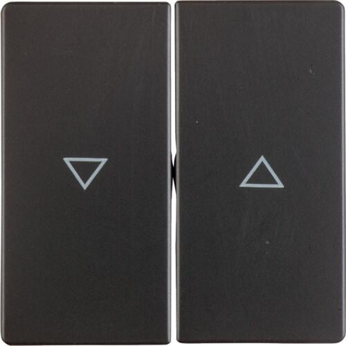 Berker 16256086 Wippe mit Aufdruck Symbol Pfeil, Q.1/Q.3, anthrazit samt, lackiert