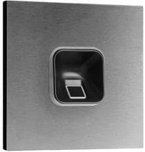 eKey sLine Fingerprintset, schwarz für Gira 106, V2A (204702)
