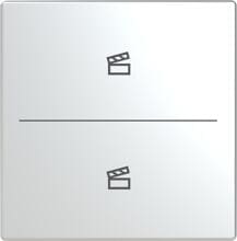 Busch-Jaeger LFST/A.2.63.11-866 Taster für Keypad, pur edelstahl, 2-fach, Symbol Szene, edelstahl (2CKA006199A0238)