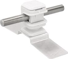Dehn DLH DS 8 H16 KP K AL Anformbarer Dachleitungshalter DEHNsnap H 16mm grau m. Strebe-Klebepad f. Rd 8mm (297130)