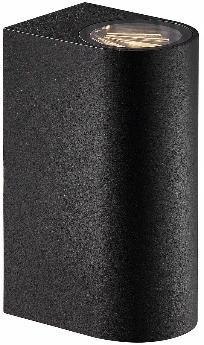 Nordlux Asbol Round Wandleuchte, IP44, 13,3W, 350lm, 3000K, schwarz (84971003)