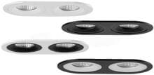 Brumberg M1 Einbaugehäuse, oval, bündig, mit Modulhalterung max. 2x13W, ohne LED-Module, Aluminium