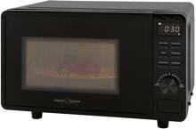 Proficook PC-MWG 1278 Stand Mikrowelle, 700 W, 20 L, 5 Mikrowellenstufen, 1 Grillstufe, 8 Automatikprogramme, 3 Auftauprogramme, schwarz