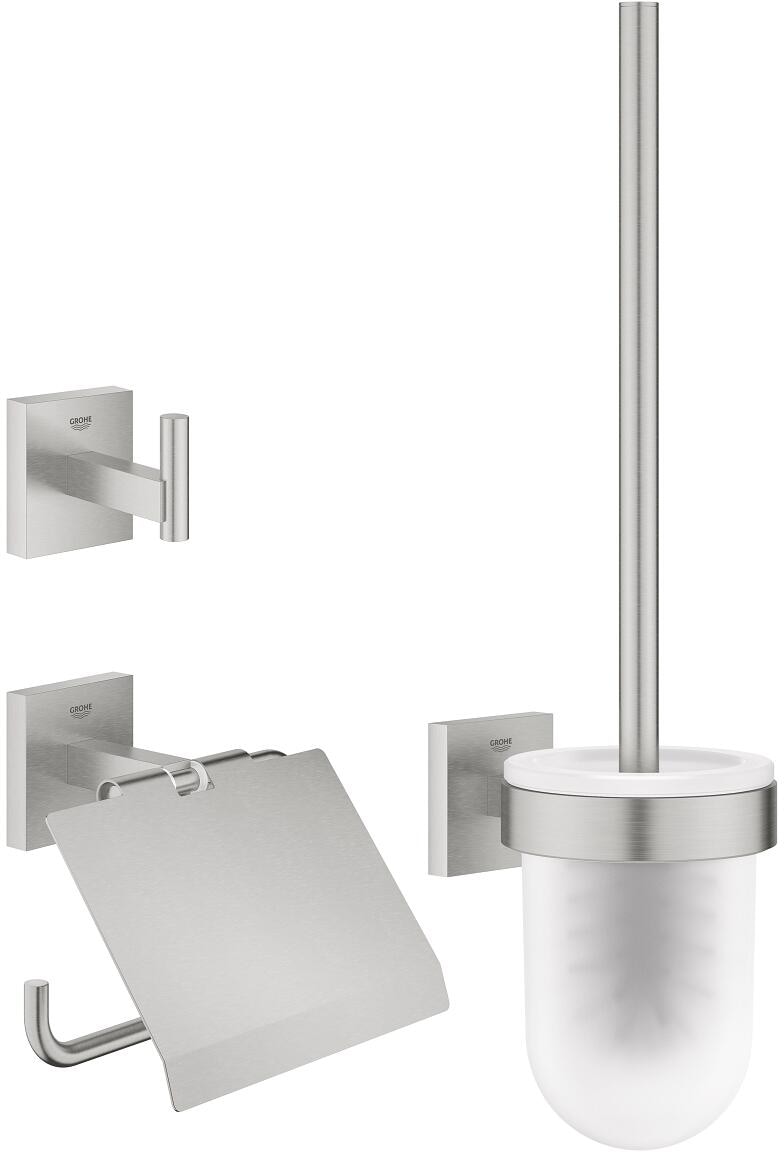 GROHE Start Cube WC-Set, 3-in-1, Quickfix, supersteel (41123DC0)