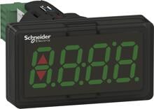 Schneider Electric XBH1AA0G4 Harmony XB5, 7-Segmentanzeige, Kunststoff, 22mm, 4-stellig, 4-20mA, LED Anzeige grün, schwarz