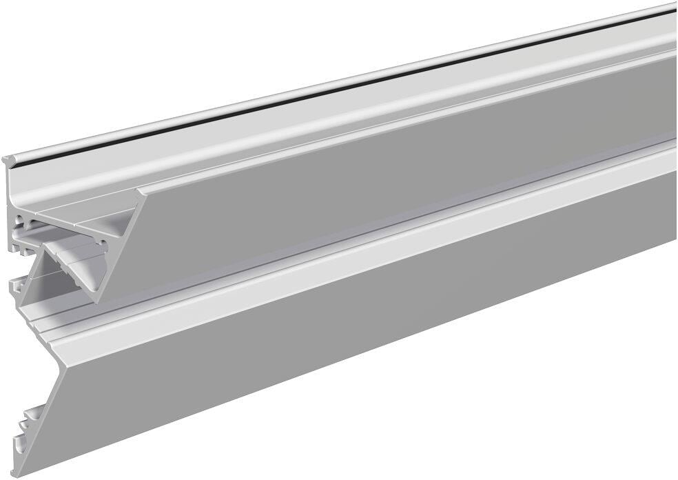 EVN Wand-Profil, schräg, Aluminium-Profil, 200cm, Alu eloxiert (APSW200)