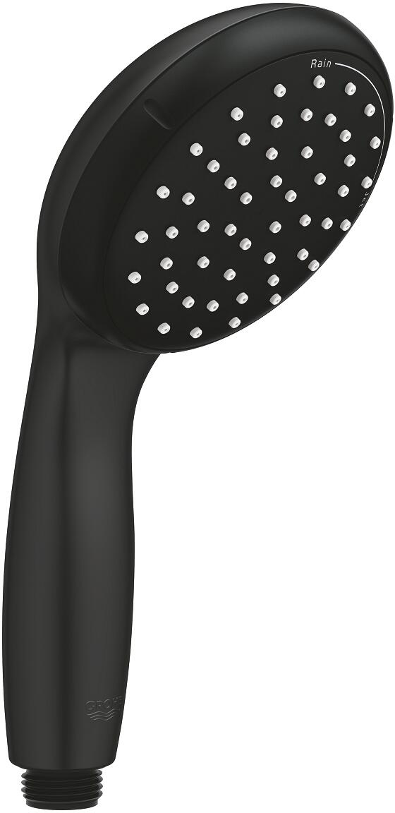 GROHE Vitalio Start 100 Handbrause, 2 Strahlarten, wassersparend, EcoJoy, matte black (279462430)