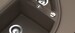 Schock Genius C-150-A Granitspüle mit Ablauffernbedienung, Cristalite, Becken rechts, Asphalt (GENC150AGAS)