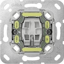 Gira 312200 Tast-Kontrollschalter-Einsatz Ausschalter mit Befestigungskrallen, 2-polig, 10 AX, 250 V