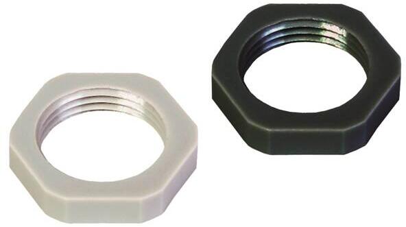 Plica GGM PG07 PA 6 Gegenmutter, PG 7, Polyamid, lichtgrau (907211507)