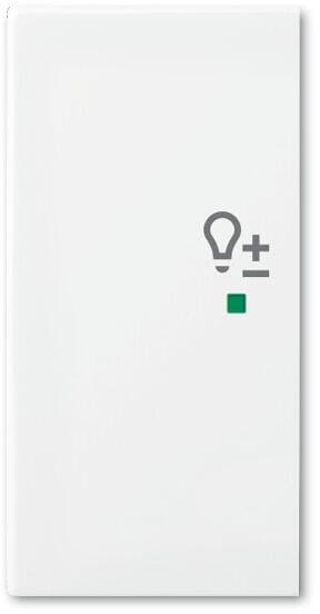 Busch-Jaeger 6234-21-884 Wippe future linear, 2-fach links, mit Symbol "Dimmer", studioweiß matt (2CKA006220A0490)
