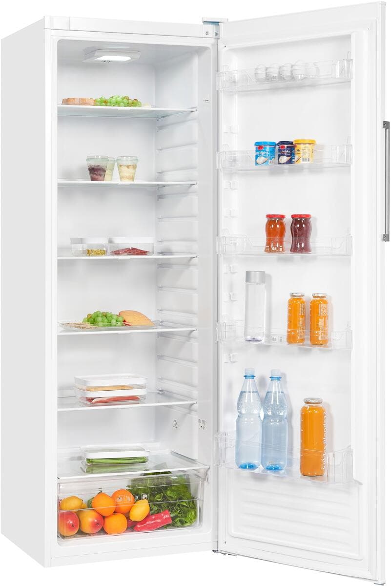 Exquisit KS350-V-H-040E Kühlschrank, 60 cm breit, 331 L, Temperaturregelung, weiß