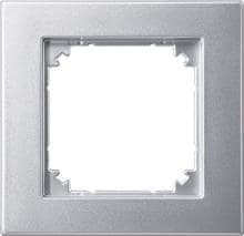 Merten 486160 M-PLAN-Rahmen, 1fach, Aluminium matt