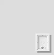Siedle GA 612-1/1-01 W Gehäuse-Aufputz für 1 Funktionsmodul, Weiß (210012236-00)
