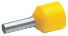 Klauke 43512 Isolierte Aderendhülse, 6qmm, 23mm lang, gelb