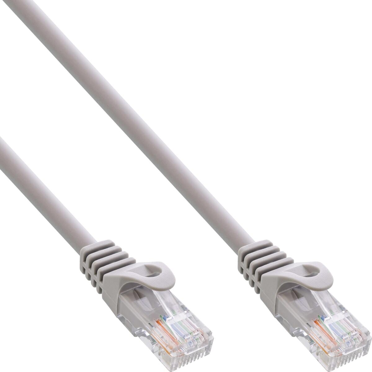 InLine Patchkabel, U/UTP, Cat.5e, grau, 0,3m (71433)