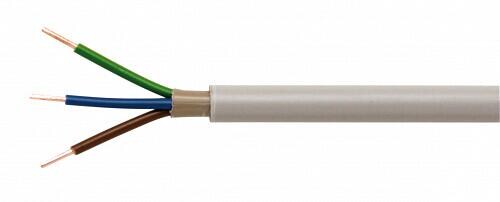 PVC-Mantelleitung NYM-J 5x1,5, grau, 10m