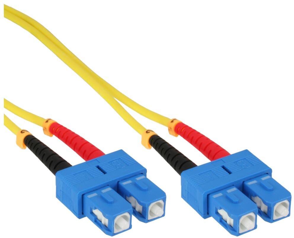 InLine® LWL Duplex Kabel, SC/SC, 9/125µm, OS2, 10m (82910) Elektroshop ...