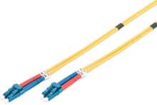 Assmann DK-2933-10 Assmann LWL Singlemode Patchkabel, LC/LC 09/125M Duplex, Länge 1000cm, gelb (DK-2933-10)