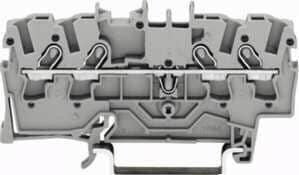 Wago 2001-1401 4-Leiter Durchgangsklemmen 1,5 mm², grau