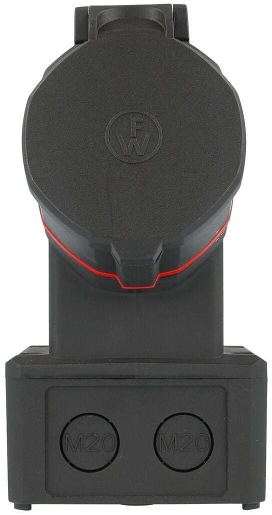 Walther Werke CEE NEO Wandsteckdose 16A, 5-polig, 6h, IP54, rot (FW111506CC)