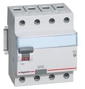 Legrand 411765 Fi-Schutzschalter, TX3, 40A, 4-Polig, 30mA, Typ-A