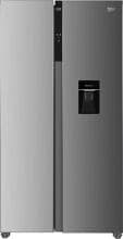 Beko GNO5322WDXPN Stand Side-by-Side Kombination, 90 cm breit, 529 L, NoFrost, Eco-Funktion, Urlaubsmodus, LED Illumination, Edelstahl