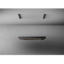 Falmec Light Dunstabzugshaube, 180cm breit, 1000 m³/h, LED Beleuchtung, Fernbedienung, Matt black painted steel (102624)