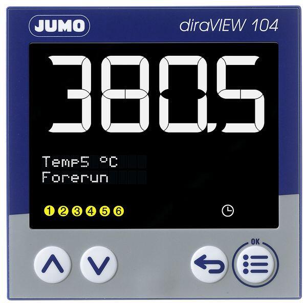 Jumo diraVIEW Digitalanzeiger für Schalttafeleinbau, 96x96 mm, AC 110 bis 240 V, 1 Analogausgang (00694789)