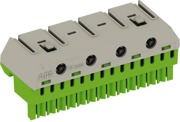 STRIEBEL & JOHN ZK144G PE Quick-Steckklemme, 14x1,5-4mm², 4x2,5-25mm², gelb-grün (2CPX062760R9999)