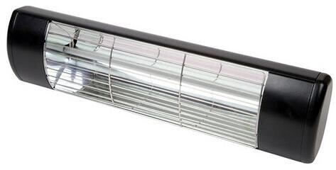 Schultze HWP2-2B Halogen Wärmestrahler, 2000W, 220-240V, IP55, schwarz