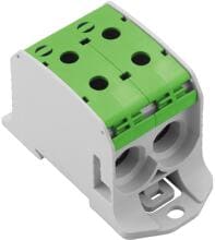 Weidmüller WPD 231 2X95/2X95 GN Potentialverteilerklemme, Schraubanschluss, 95qmm, 232A, 1000V, 4 Anschlüsse, grün (2502720000)