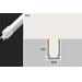 Paulmann Plug & Shine LED Strip Profil Warmweiß Aluminiumprofil 1m, silber (94216)