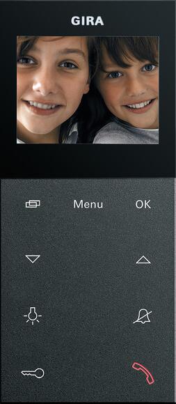 Gira 123928 Wohnungsstation Video AP Plus, anthrazit