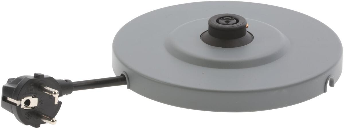 Bosch Siemens 00646830 Sockel, komplett mit Kontakt und Anschlusskabel, 2400W -hellgrau