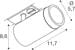SLV GRIP! L Spot für 1-Phasen Hochvolt-Schienen-System, Ø5,7cm, GU10, 1x max.6W