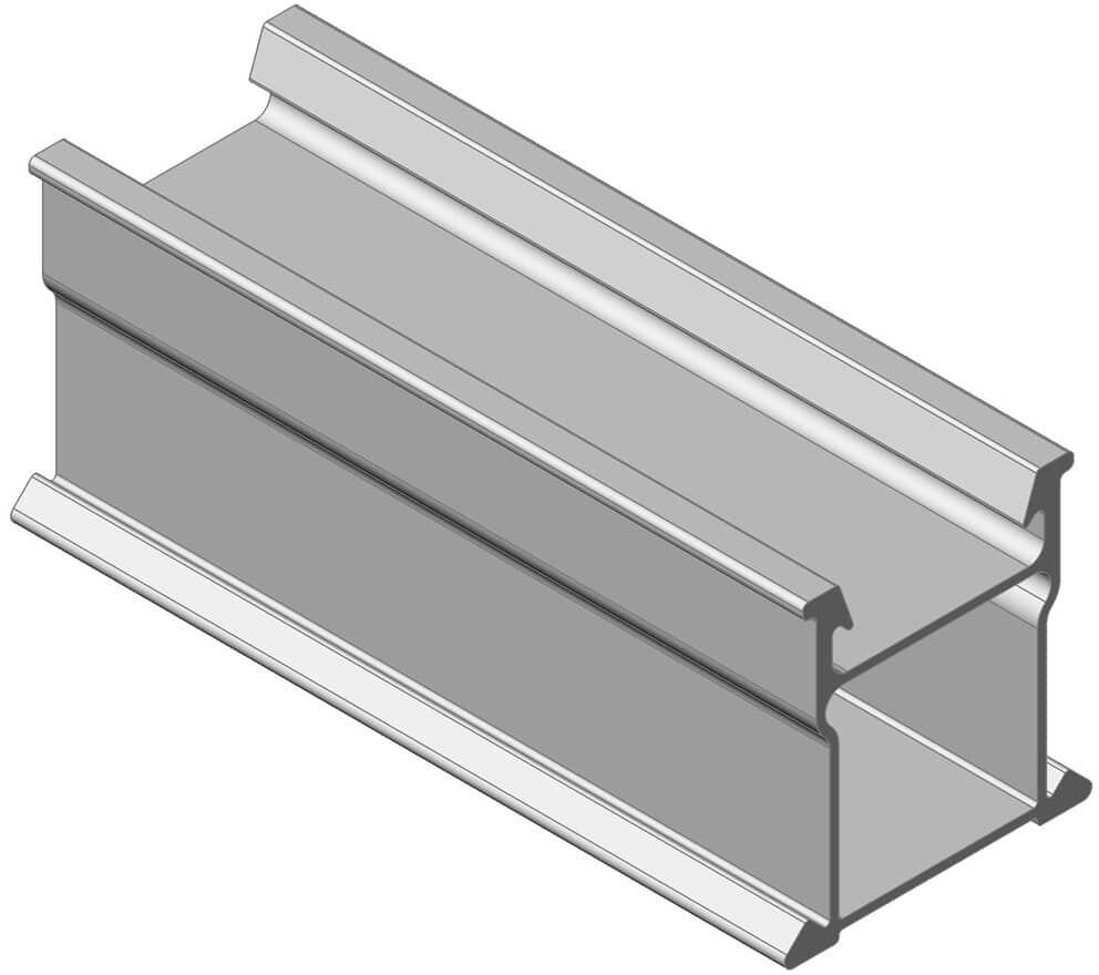 AmbiVolt AMB-P40 240 cm Easy Click Profil 40 mm - 240 cm, Silber (265)