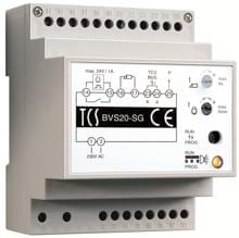 TCS BVS20-SG Versorgungs- und Steuergerät für Audioanlagen, LED-Anzeige, weiß