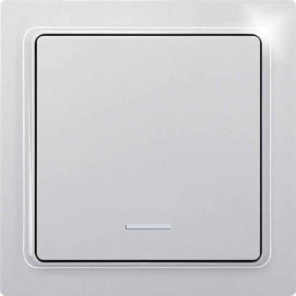 Eltako F1T55E-wg Funk-1-Kanal-Taster, E-Design 55, reinweiß glänzend (30055725)