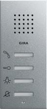 Gira 125026 Wohnungsstation AP, Türkommunikations-Systeme, Aluminium